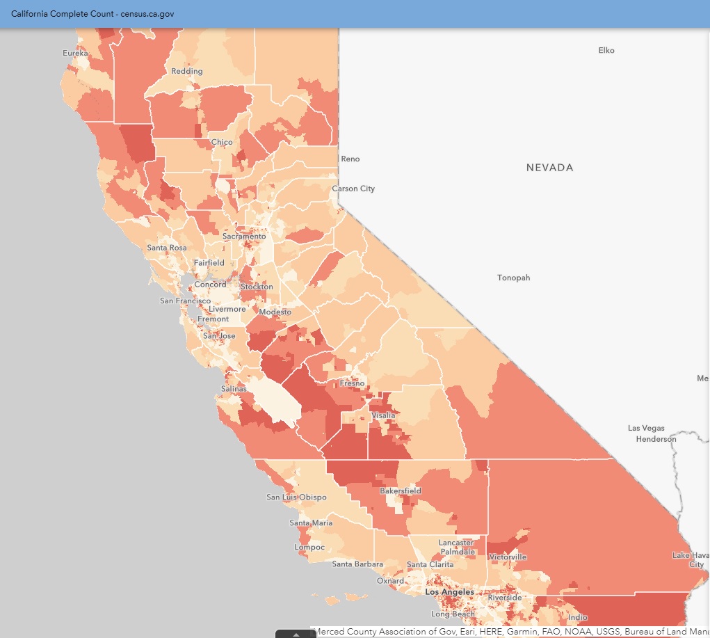 California Hard-to-Count Index Map