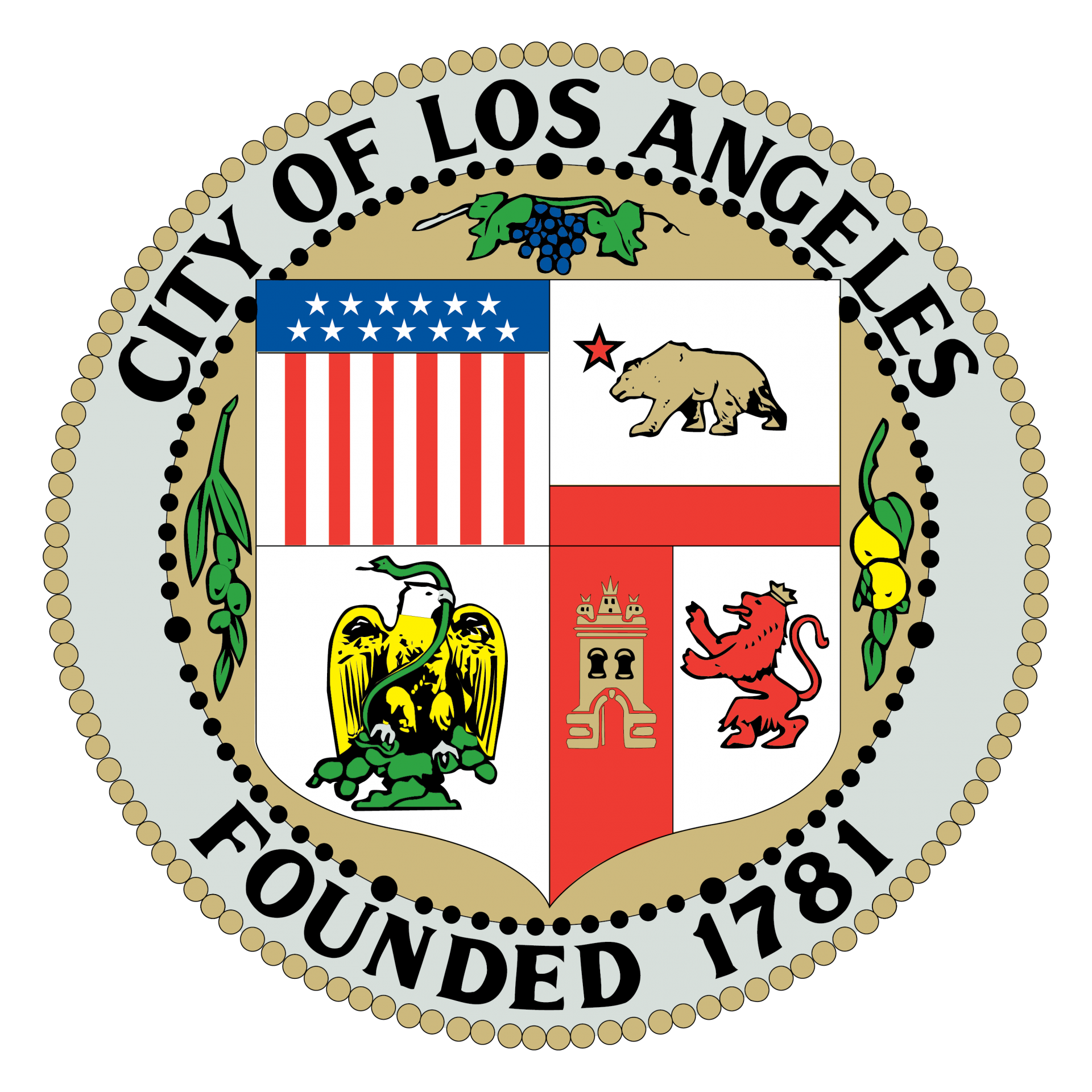 City of Los Angeles Seal Logo.